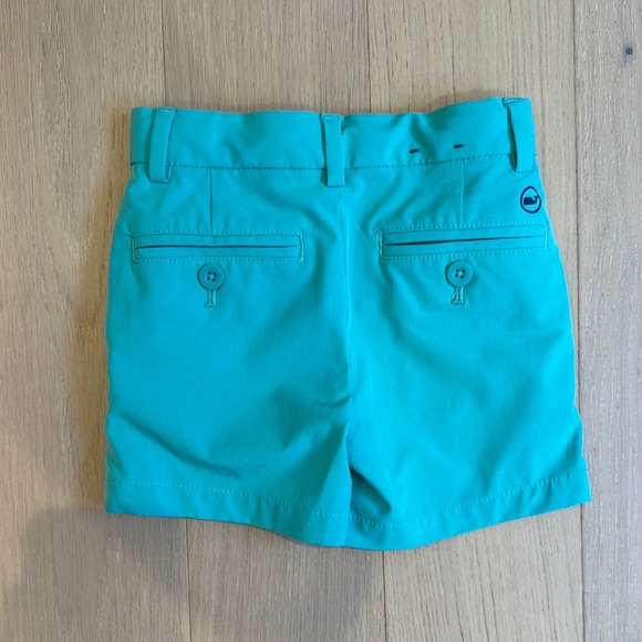 Vineyard Vines Teal Boy’s Performance Shorts - Picture 3 of 3